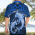 Polynesian Shark Valentine Day Hawaiian Shirt Hibiscus and Tribal Tattoo Blue Style LT03 - Polynesian Pride