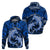 Polynesian Shark Valentine Day Hoodie Hibiscus and Tribal Tattoo Blue Style LT03 - Polynesian Pride