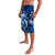 Polynesian Shark Valentine Day Lavalava Hibiscus and Tribal Tattoo Blue Style LT03 - Polynesian Pride