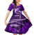 Polynesian Shark Valentine Day Family Matching Mermaid Dress and Hawaiian Shirt Hibiscus and Tribal Tattoo Purple Style LT03 Daughter's Dress Purple - Polynesian Pride