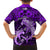 Polynesian Shark Valentine Day Family Matching Short Sleeve Bodycon Dress and Hawaiian Shirt Hibiscus and Tribal Tattoo Purple Style LT03 - Polynesian Pride