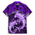 Polynesian Shark Valentine Day Family Matching Tank Maxi Dress and Hawaiian Shirt Hibiscus and Tribal Tattoo Purple Style LT03 - Polynesian Pride