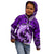 Polynesian Shark Valentine Day Kid Hoodie Hibiscus and Tribal Tattoo Purple Style LT03 - Polynesian Pride