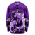 Polynesian Shark Valentine Day Long Sleeve Shirt Hibiscus and Tribal Tattoo Purple Style LT03 - Polynesian Pride