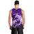 Polynesian Shark Valentine Day Men Tank Top Hibiscus and Tribal Tattoo Purple Style LT03 - Polynesian Pride