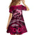 Polynesian Shark Valentine Day Family Matching Off Shoulder Maxi Dress and Hawaiian Shirt Hibiscus and Tribal Tattoo Pink Style LT03 - Polynesian Pride