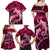 Polynesian Shark Valentine Day Family Matching Off Shoulder Maxi Dress and Hawaiian Shirt Hibiscus and Tribal Tattoo Pink Style LT03 - Polynesian Pride