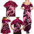 Polynesian Shark Valentine Day Family Matching Summer Maxi Dress and Hawaiian Shirt Hibiscus and Tribal Tattoo Pink Style LT03 - Polynesian Pride