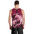 Polynesian Shark Valentine Day Men Tank Top Hibiscus and Tribal Tattoo Pink Style LT03 - Polynesian Pride