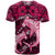 Polynesian Shark Valentine Day T Shirt Hibiscus and Tribal Tattoo Pink Style LT03 - Polynesian Pride