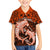 Polynesian Shark Valentine Day Family Matching Short Sleeve Bodycon Dress and Hawaiian Shirt Hibiscus and Tribal Tattoo Orange Style LT03 Son's Shirt Orange - Polynesian Pride