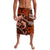 Polynesian Shark Valentine Day Lavalava Hibiscus and Tribal Tattoo Orange Style LT03 Orange - Polynesian Pride