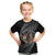 New Zealand Valentine Day Kid T Shirt Aotearoa Warrior and Woman Love Heart Maori Pattern LT03 Black - Polynesian Pride