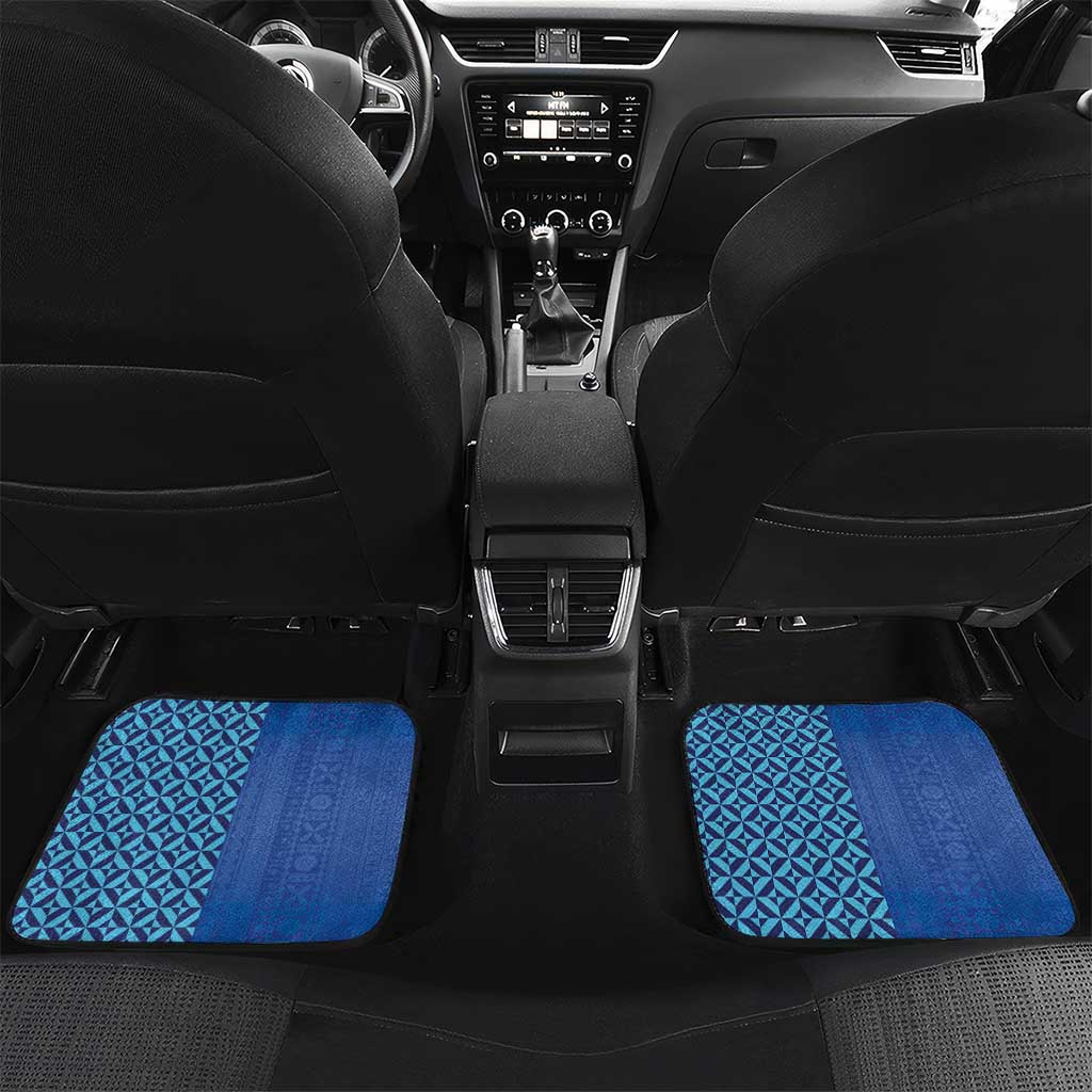 Custom Fiji Football-Towards World Cup 2026 Car Mats LT03 Set 2pcs - Back Blue - Polynesian Pride