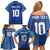 Custom Fiji Football-Towards World Cup 2026 Family Matching Off Shoulder Short Dress and Hawaiian Shirt