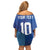 Custom Fiji Football-Towards World Cup 2026 Family Matching Off Shoulder Short Dress and Hawaiian Shirt