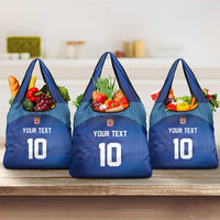 Custom Fiji Football-Towards World Cup 2026 Grocery Bag LT03 3-pack One Size Blue - Polynesian Pride