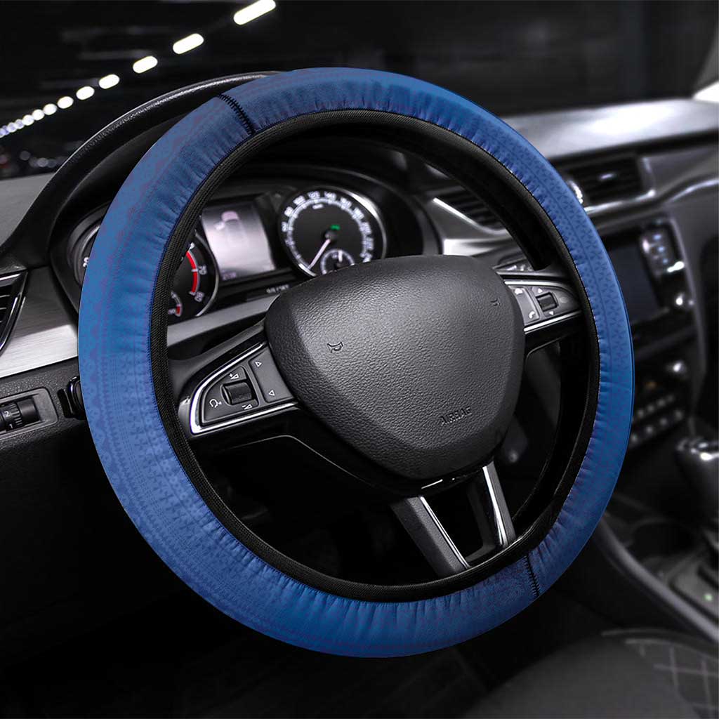 Fiji Football-Towards World Cup 2026 Steering Wheel Cover LT03 Universal Fit Blue - Polynesian Pride