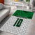 Custom Hawaii Volleyball-Kakau Motif Green Color Area Rug