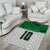 Custom Hawaii Volleyball-Kakau Motif Green Color Area Rug