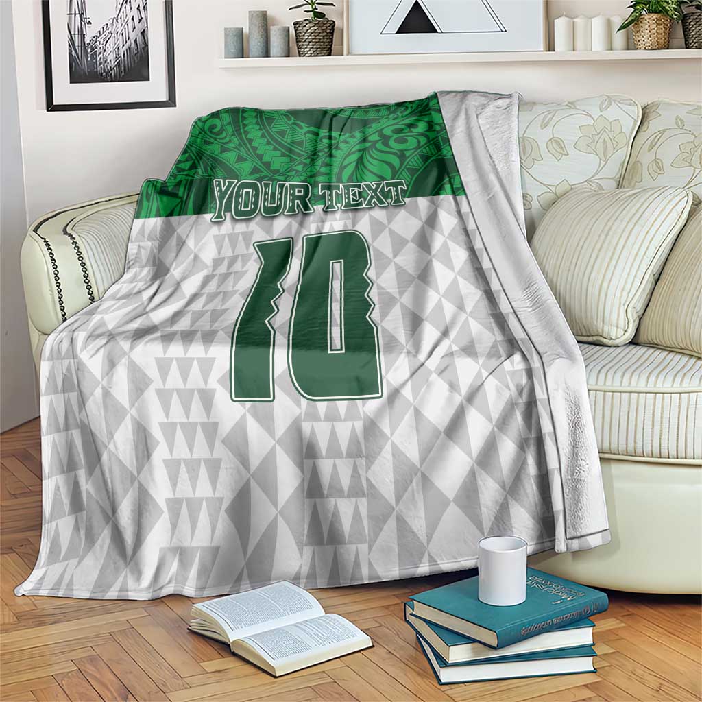 Custom Hawaii Volleyball-Kakau Motif Green Color Blanket LT03 Green - Polynesian Pride