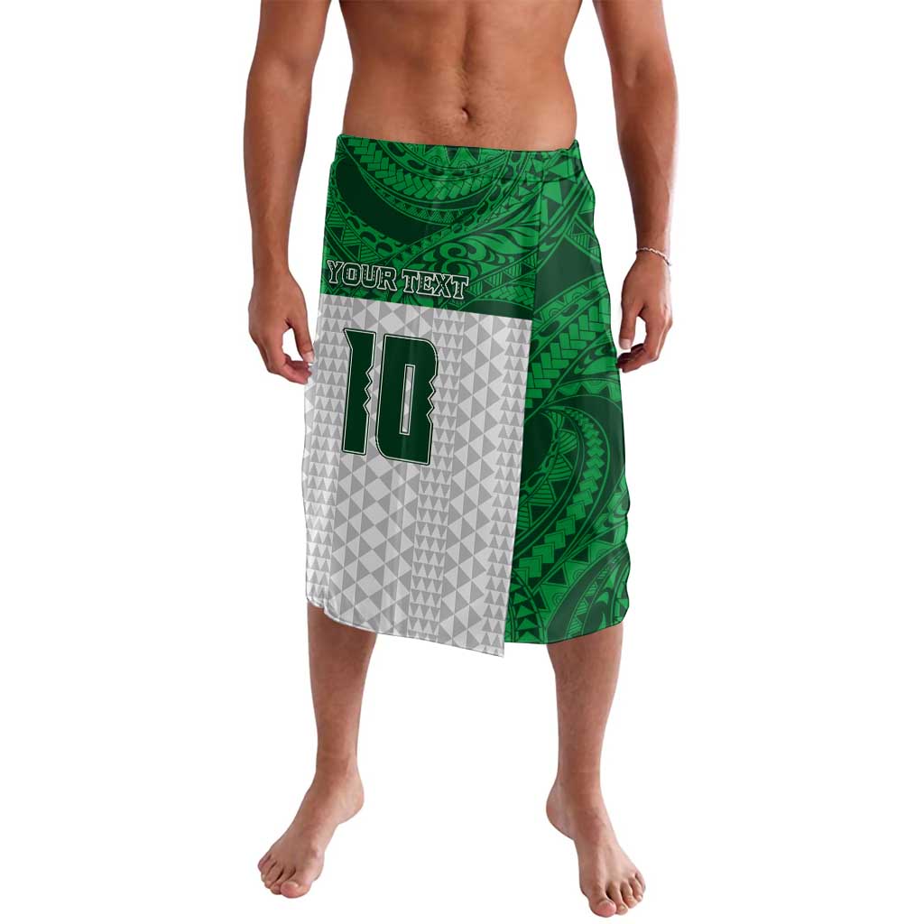 Custom Hawaii Volleyball-Kakau Motif Green Color Lavalava LT03 Green - Polynesian Pride