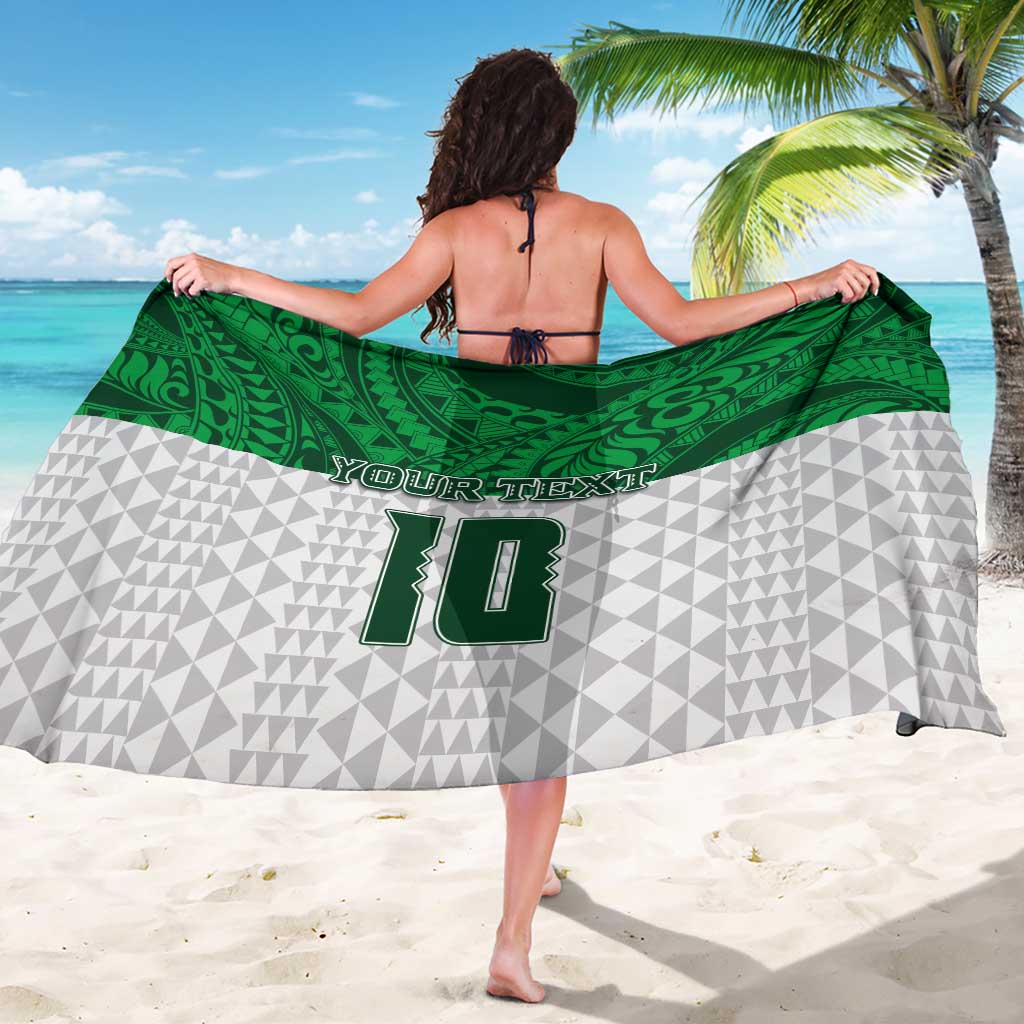 Custom Hawaii Volleyball-Kakau Motif Green Color Sarong LT03 - Polynesian Pride