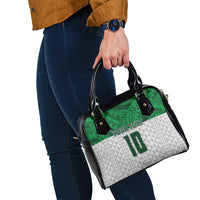 Custom Hawaii Volleyball-Kakau Motif Green Color Shoulder Handbag LT03 - Polynesian Pride