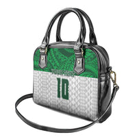 Custom Hawaii Volleyball-Kakau Motif Green Color Shoulder Handbag LT03 - Polynesian Pride