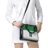 Custom Hawaii Volleyball-Kakau Motif Green Color Shoulder Handbag LT03 - Polynesian Pride