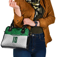Custom Hawaii Volleyball-Kakau Motif Green Color Shoulder Handbag LT03 - Polynesian Pride