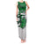 Custom Hawaii Volleyball-Kakau Motif Green Color Tank Maxi Dress