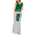 Custom Hawaii Volleyball-Kakau Motif Green Color Tank Maxi Dress