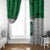 Custom Hawaii Volleyball-Kakau Motif Green Color Window Curtain