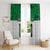 Custom Hawaii Volleyball-Kakau Motif Green Color Window Curtain