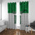 Custom Hawaii Volleyball-Kakau Motif Green Color Window Curtain