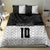 Custom Hawaii Volleyball-Kakau Motif Grayscale Color Bedding Set