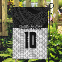 Custom Hawaii Volleyball-Kakau Motif Grayscale Color Garden Flag LT03 Garden Flag Black - Polynesian Pride
