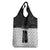 Custom Hawaii Volleyball-Kakau Motif Grayscale Color Grocery Bag