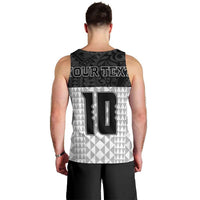 Custom Hawaii Volleyball-Kakau Motif Grayscale Color Men Tank Top LT03 - Polynesian Pride
