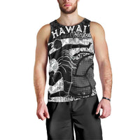 Custom Hawaii Volleyball-Kakau Motif Grayscale Color Men Tank Top LT03 - Polynesian Pride