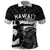 Custom Hawaii Volleyball-Kakau Motif Grayscale Color Polo Shirt