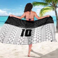 Custom Hawaii Volleyball-Kakau Motif Grayscale Color Sarong LT03 - Polynesian Pride