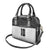 Custom Hawaii Volleyball-Kakau Motif Grayscale Color Shoulder Handbag