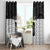 Custom Hawaii Volleyball-Kakau Motif Grayscale Color Window Curtain