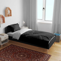 Philippines Barong Style Bedding Set with Polynesian Art and Leaf Motif Black Color LT03 - Polynesian Pride