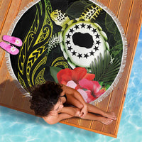 Kia Orana Cook Islands Beach Blanket Turtle and Hibiscus Polynesian Pattern LT03 - Polynesian Pride