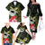 Kia Orana Cook Islands Family Matching Off The Shoulder Long Sleeve Dress and Hawaiian Shirt Turtle and Hibiscus Polynesian Pattern