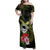 Kia Orana Cook Islands Family Matching Off Shoulder Maxi Dress and Hawaiian Shirt Turtle and Hibiscus Polynesian Pattern