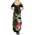 Kia Orana Cook Islands Family Matching Summer Maxi Dress and Hawaiian Shirt Turtle and Hibiscus Polynesian Pattern